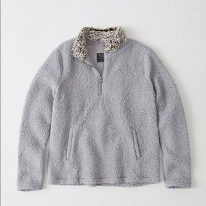 Abercrombie & Fitch Half-Zip Sherpa